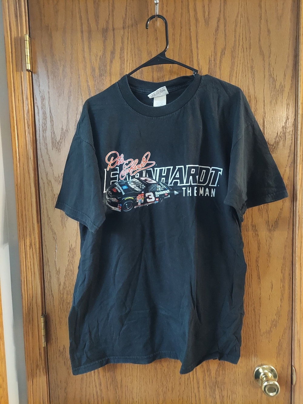 Vintage Dale Earnhardt The Man #3 Double Sided NASCAR Graphic T-Shirt Large